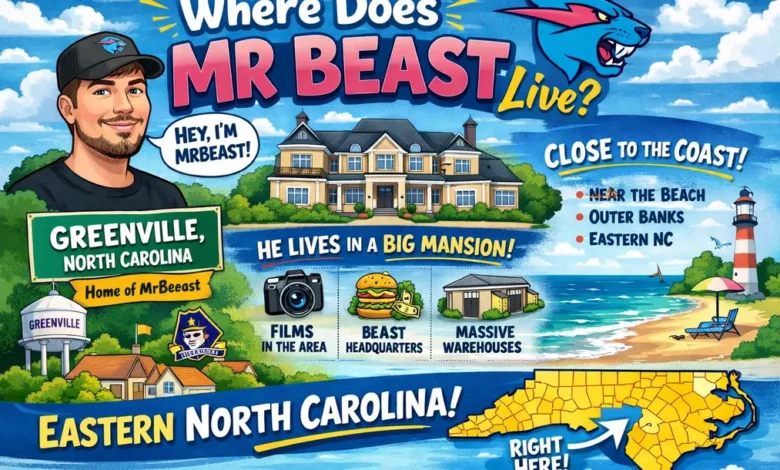 where does mr beast live