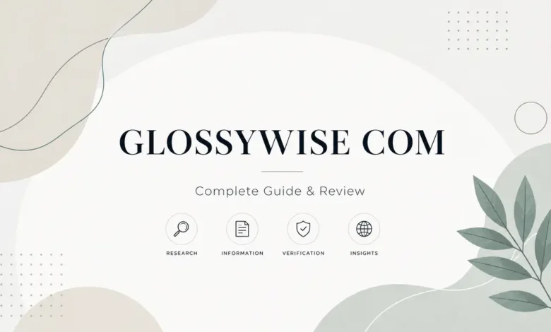 Editorial workstation representing research and verification of the Glossywise.com publishing website.
