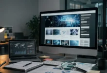 Editorial workspace representing research into TechTrendery.com and online technology publishing websites